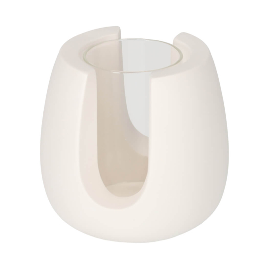 Theelichthouder Tijn Wit - JENS Living jens living theelichthouder tijn wit 25462