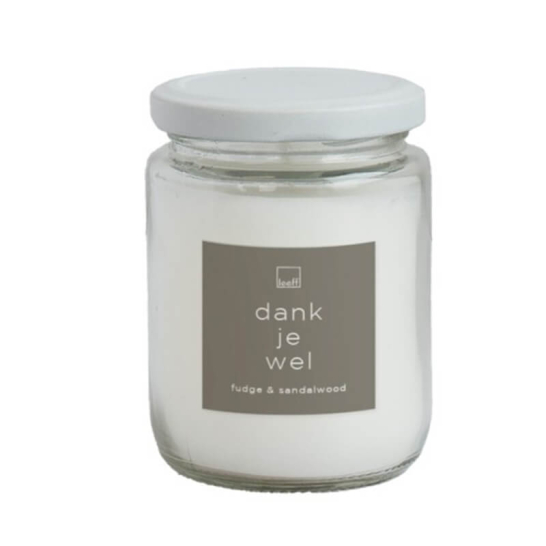 Leeff Jar Candle L- Dank je wel leeff jar candle l dank je wel