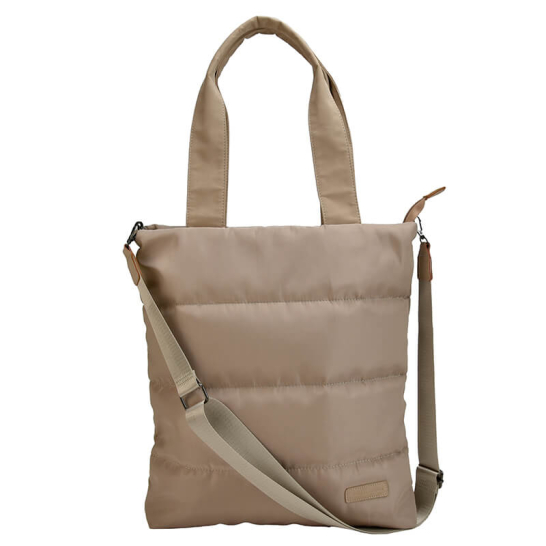 Padded Shopper Taupe padded shopper taupe 8773