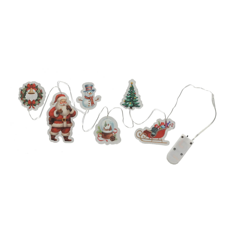 LED Raamsticker Slinger Kerst - JENS Living jens living led raamsticker slinger kerst 25672