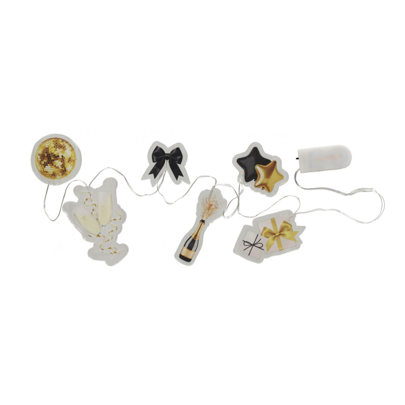 LED Raamsticker Slinger Party - JENS Living jens living led raamsticker slinger party 25673