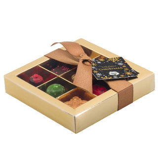 Bonbons de luxe kerstmix 9st geschenkdoosje