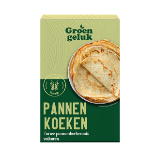 Groen Geluk Tarwe pannenkoekenmix volkoren 9746 Groen Geluk Tarwe pannenkoekenmix volkoren 9746