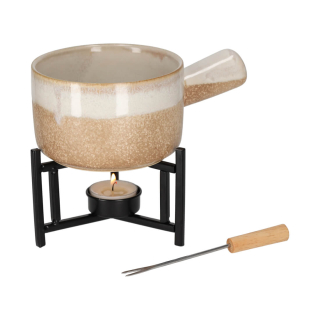 JENS Living Fondue Set Taupe 25531