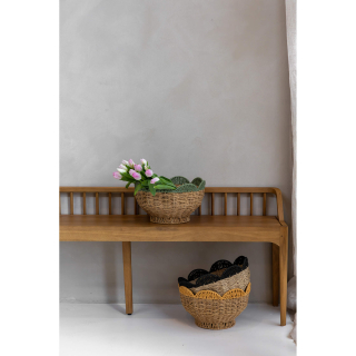 Tulpen Mand zwart groen geel Tulpen Mand zwart groen geel