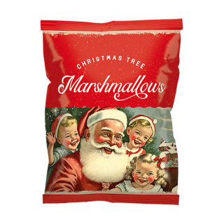 Vintage Christmas Marshmallows boompjes 95589 Vintage Christmas Marshmallows boompjes 95589