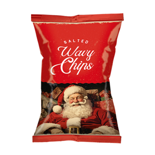 Vintage Christmas Ribbelchips Zout 92738 Vintage Christmas Ribbelchips Zout 92738